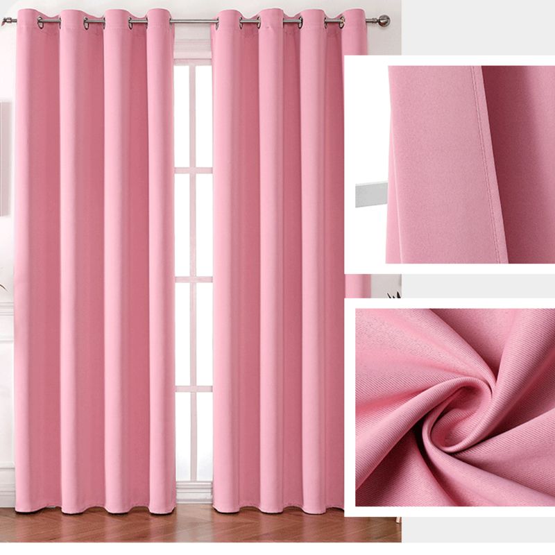 MULTIPLACE COLOMBIA - Cortina Blackout Tipo Lino Set de 2 Paños de 220 x 140 cm