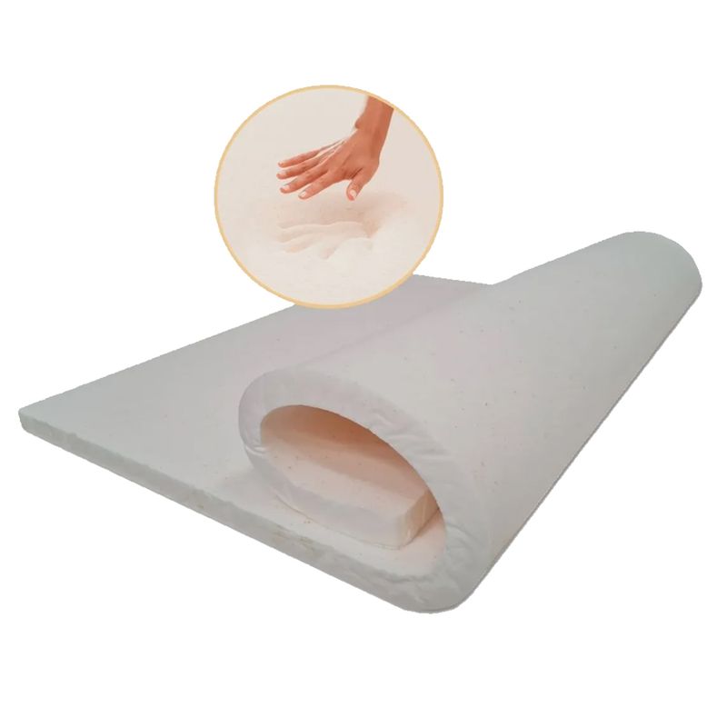 TECHCONFORT - Sobrecolchón topper viscoelástica MEMORY COPPER tamaño Semidoble