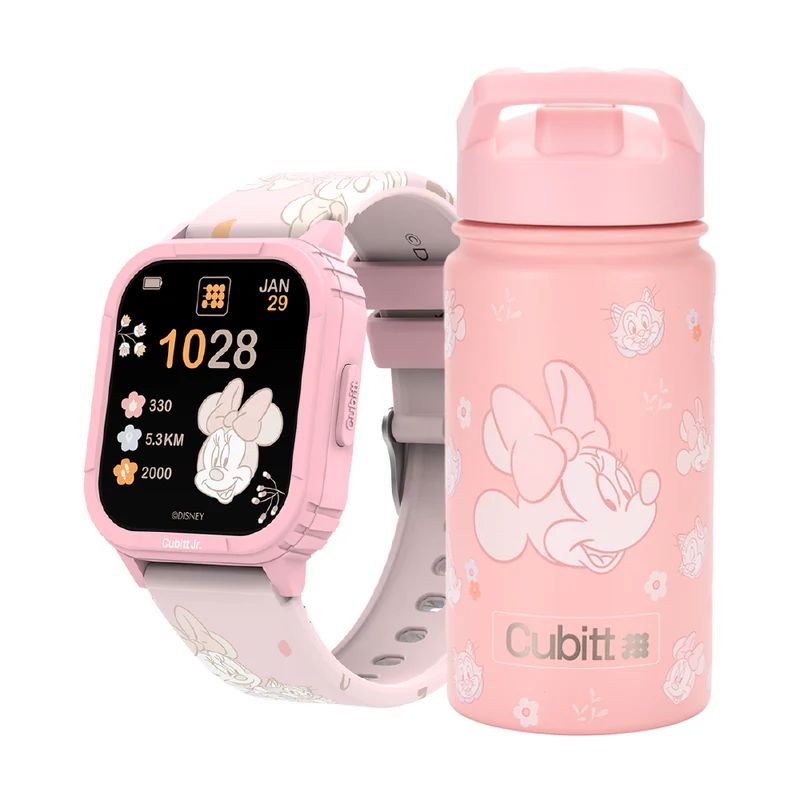 CUBITT - Combo Smartwatch + Termo Disney Jr X Cubitt Minnie Pink