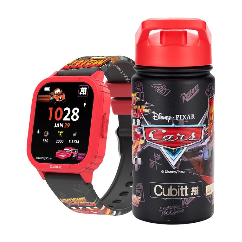 CUBITT - Combo Smartwatch + Termo Disney Jr X Cubitt Cars Red