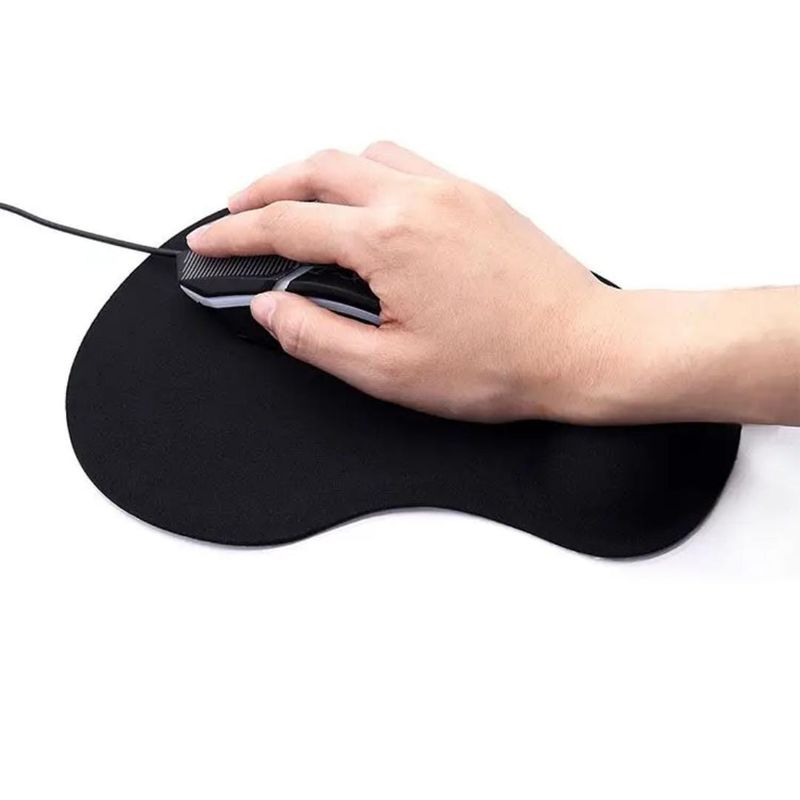 GENERICO - Pad Mouse Ergonómico Con Apoyo En Gel Para La Muñeca - Negro