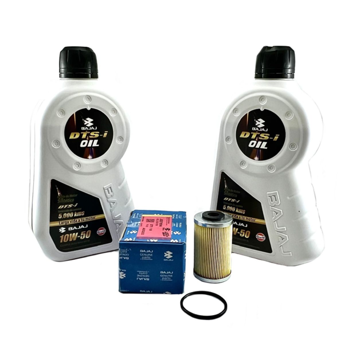 BAJAJ - Combo2 Aceite Bajaj 10w50 Dominar 250-400 + Filtro Y Oring