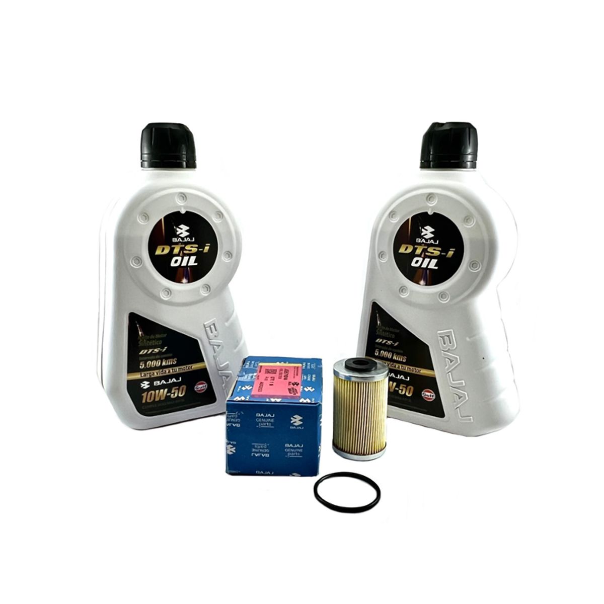 BAJAJ - Combo2 Aceite Bajaj 10w50 Dominar 250-400 + Filtro Y Oring