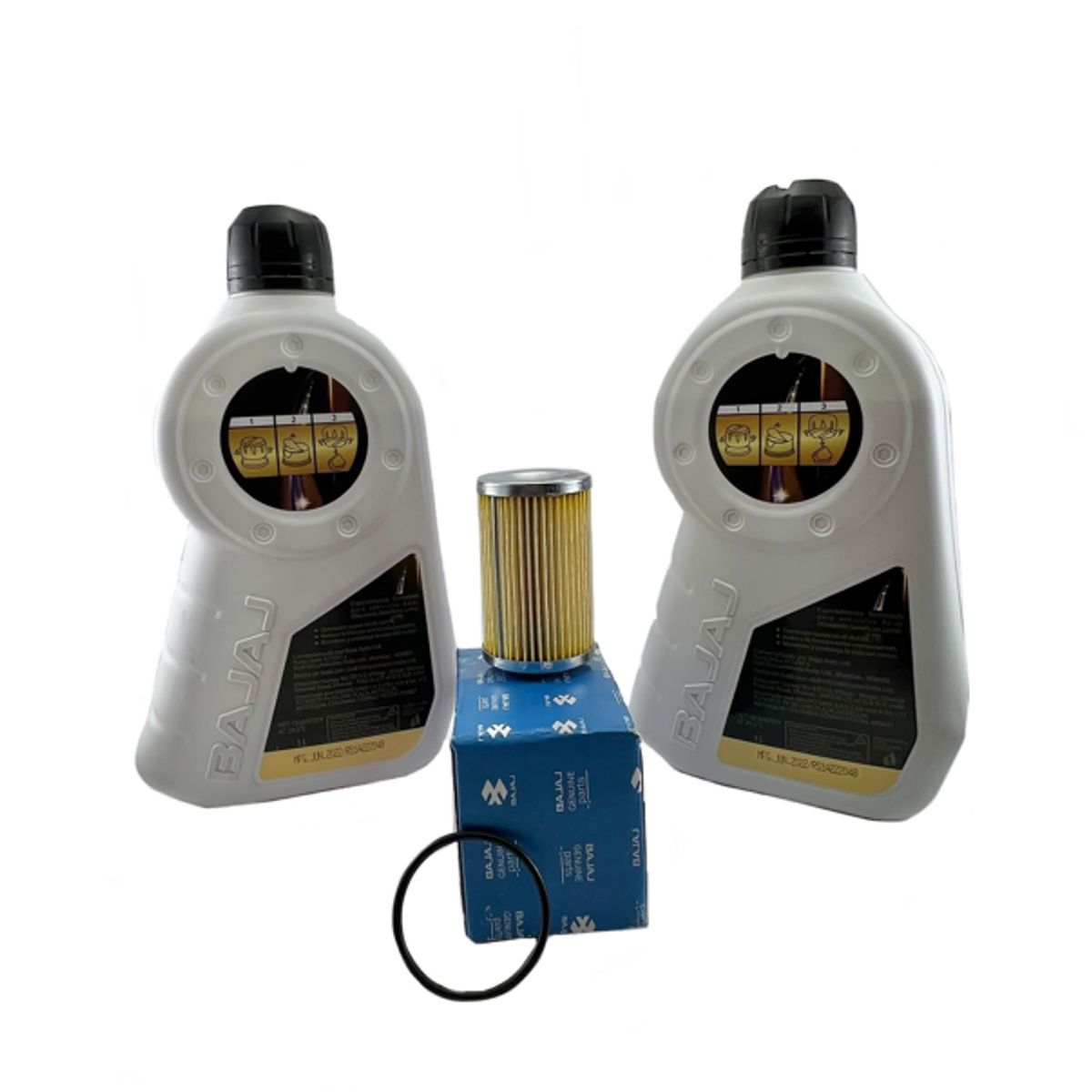 BAJAJ - Combo2 Aceite Bajaj 10w50 Dominar 250-400 + Filtro Y Oring