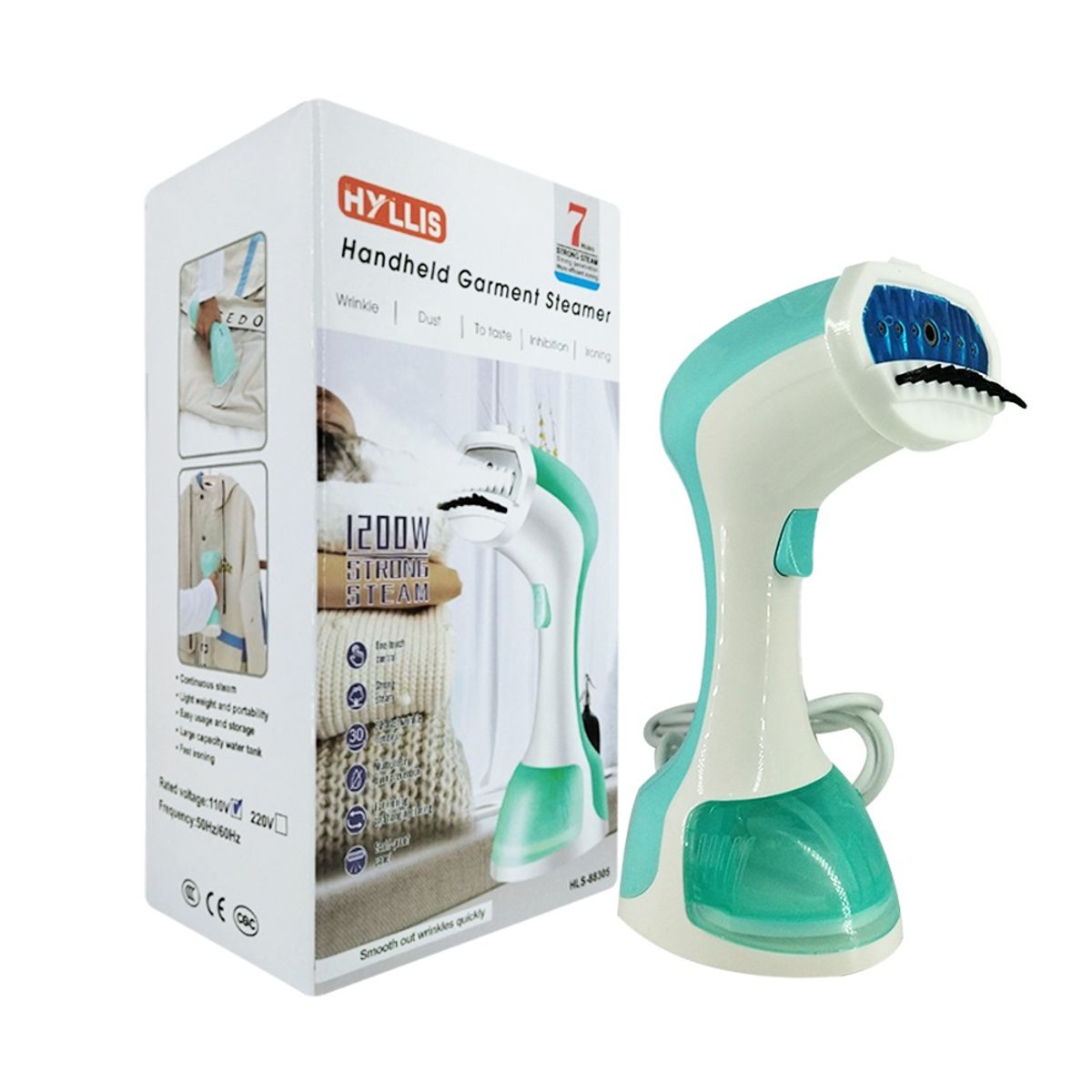 GENERAL - Plancha Vaporizadora Portátil Para Ropa HYLLIS HSL-88305 Verde