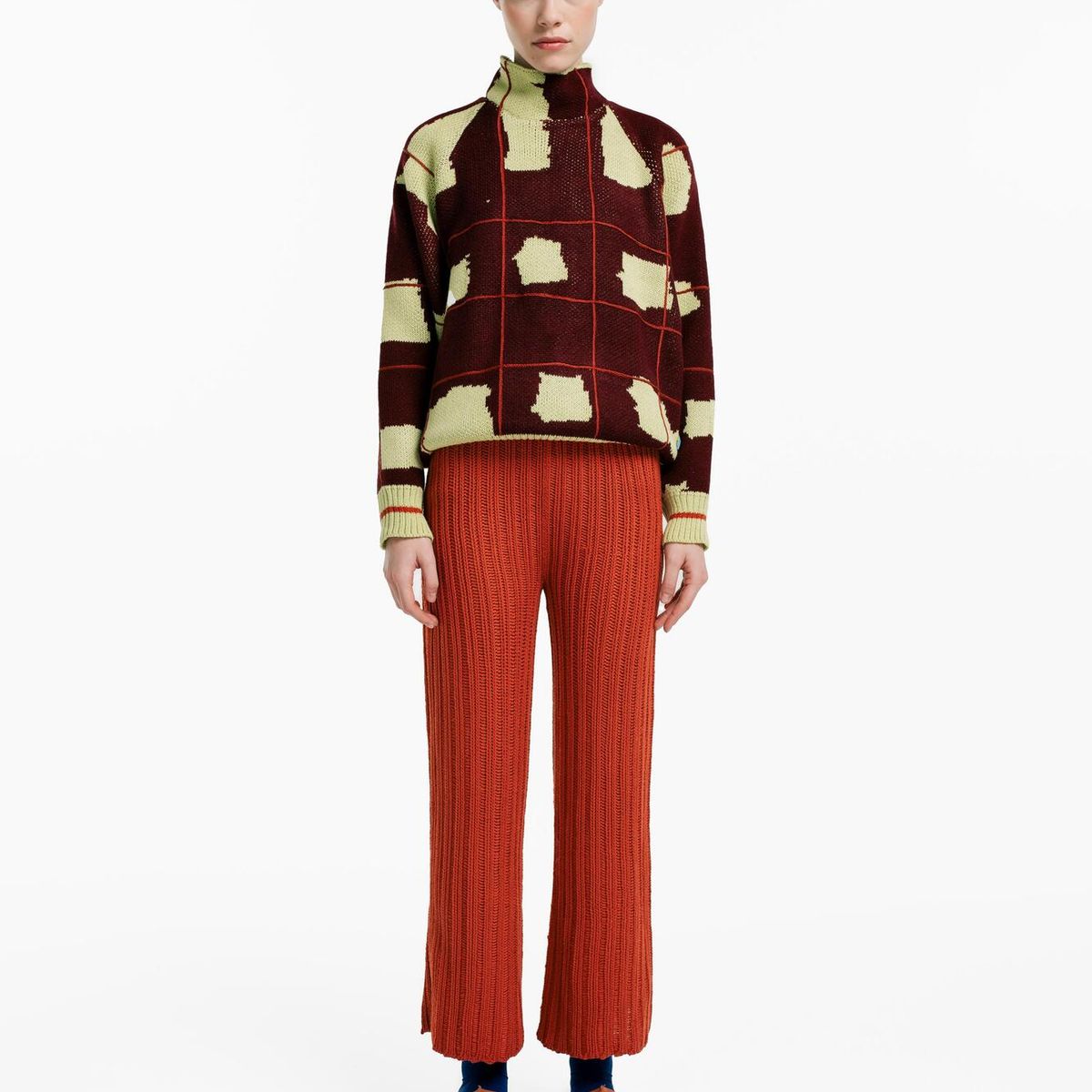 MAGLIONE - Sweater Tartán Verde