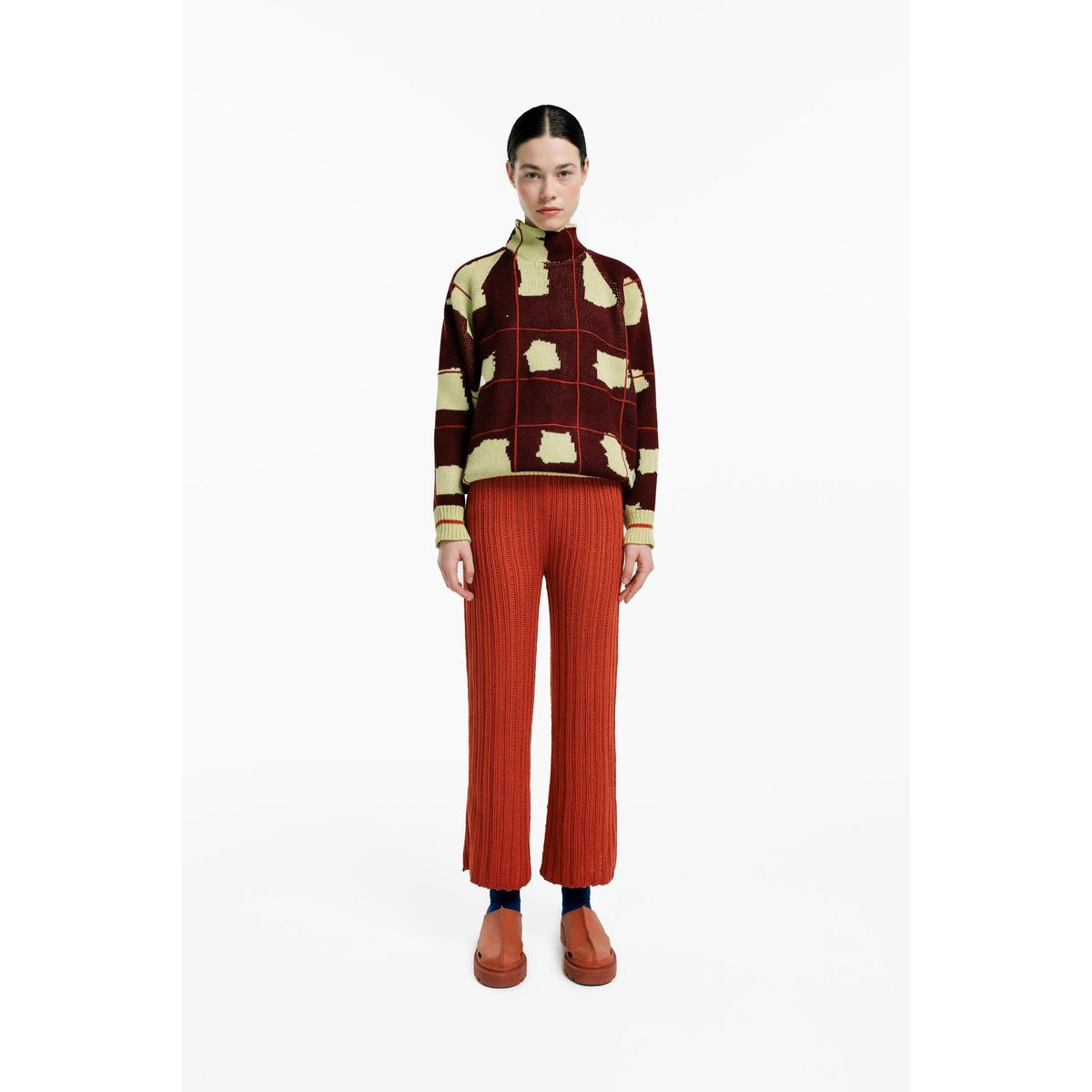 MAGLIONE - Sweater Tartán Verde