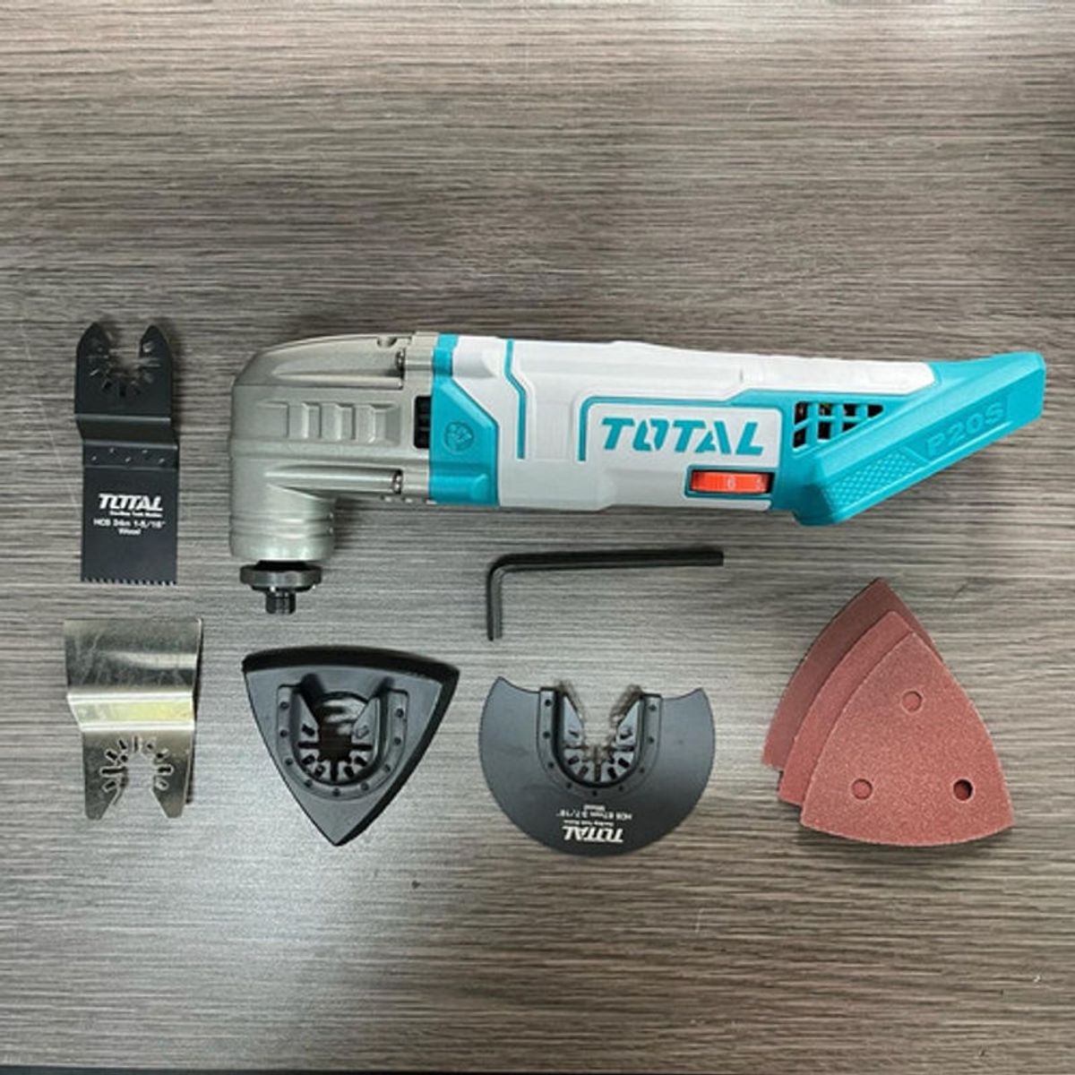 TOTAL - Multiherramieta inalambrica v variable + Accesorios No Incluye Batería Ni Cargador