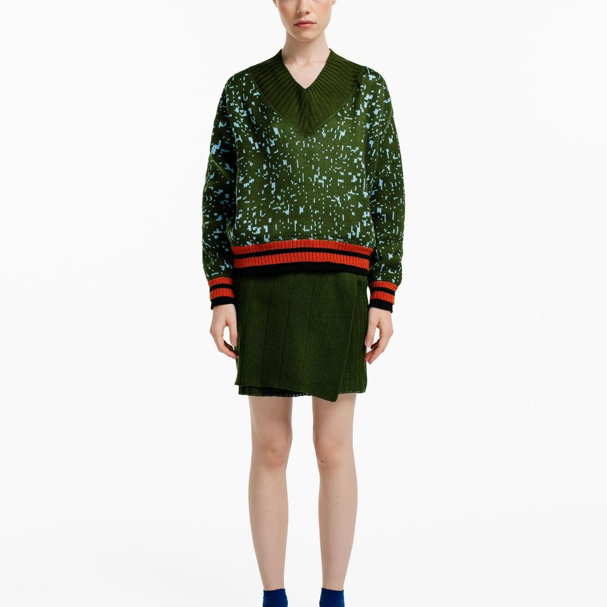MAGLIONE - Sweater Pixel Verde