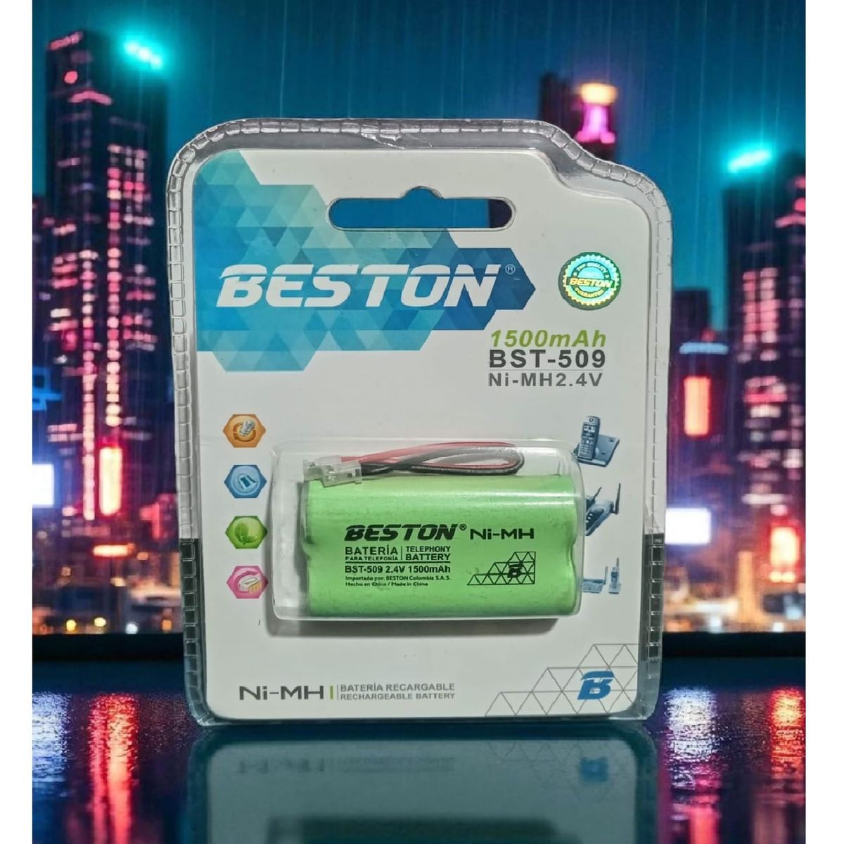 GENERICO - Pila Batería Recargable para Teléfono Inalámbrico Beston 1500mAh