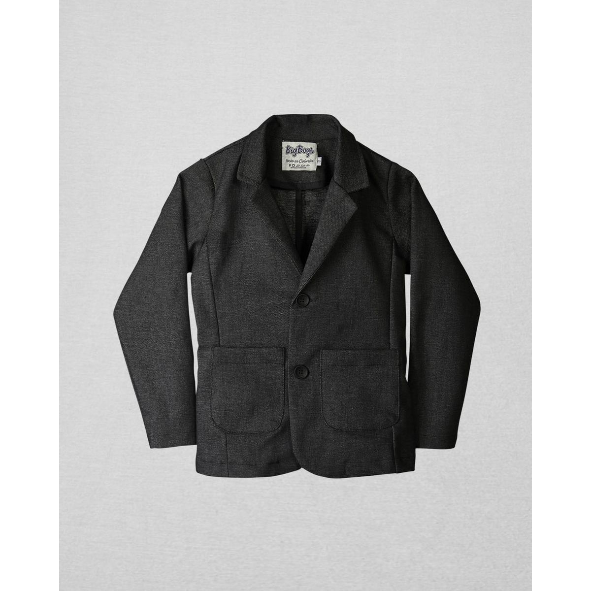 BIGBOYS - Blazer Negro Jaspeado Niño