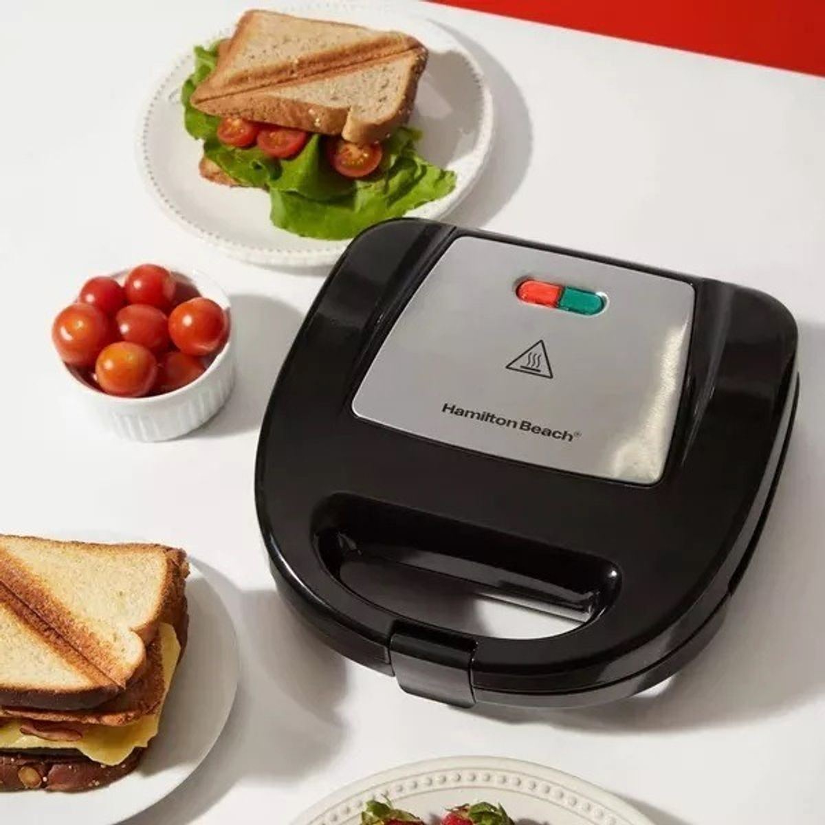 HAMILTON BEACH - Sandwichera Eléctrica Hamilton Beach 25430 Color Negro 110v