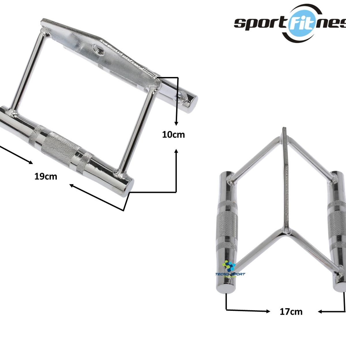 SPORT FITNESS - Adaptación Polea Tipo V Sportfitness Doble Agarre Pro Gym