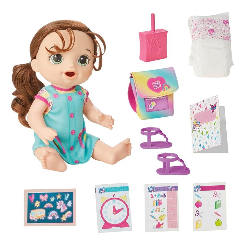 HASBRO - Muñeca Baby Alive Hora De Ir A La Escuela
