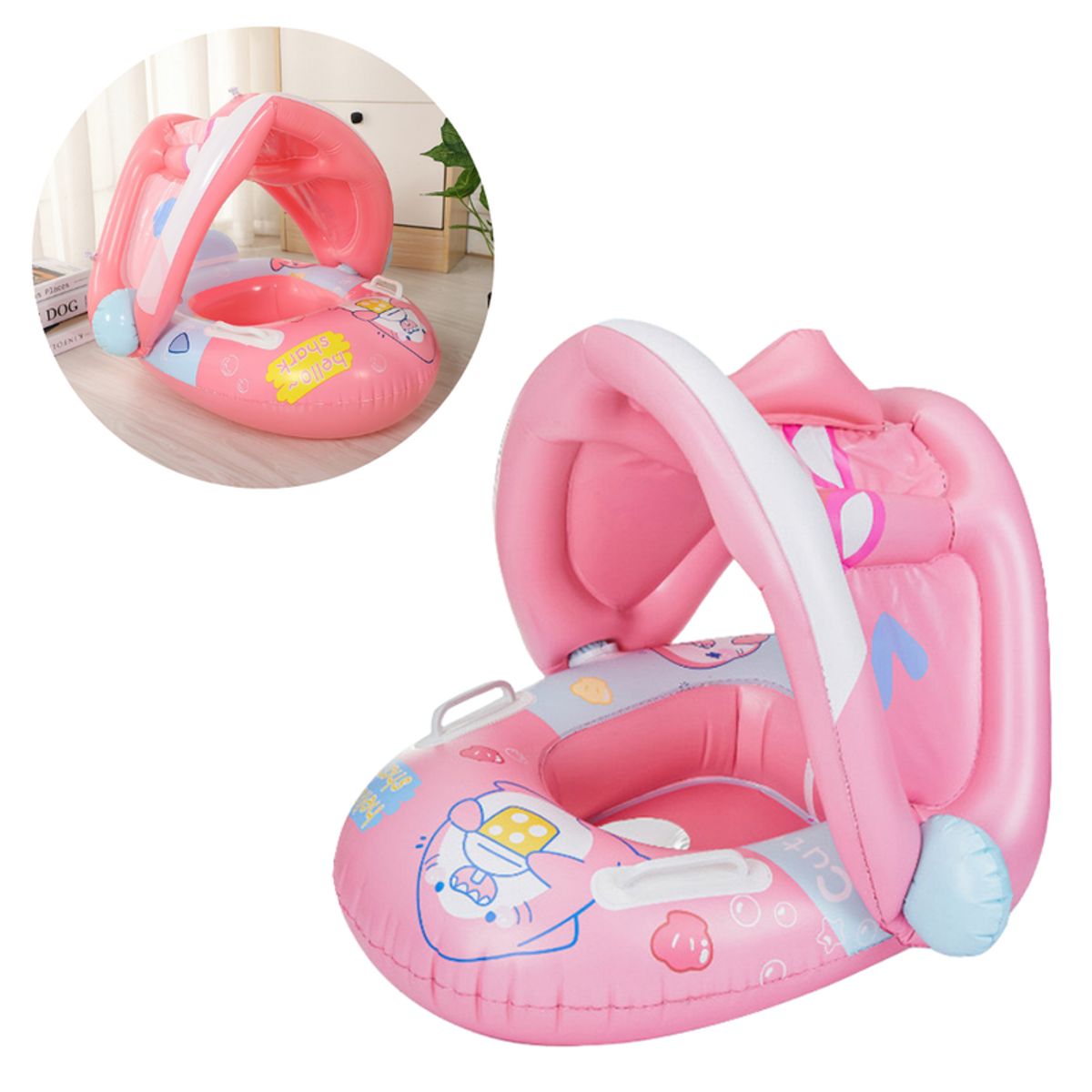 MULTIPLACE COLOMBIA - Flotador para bebe con Protección Solar importado