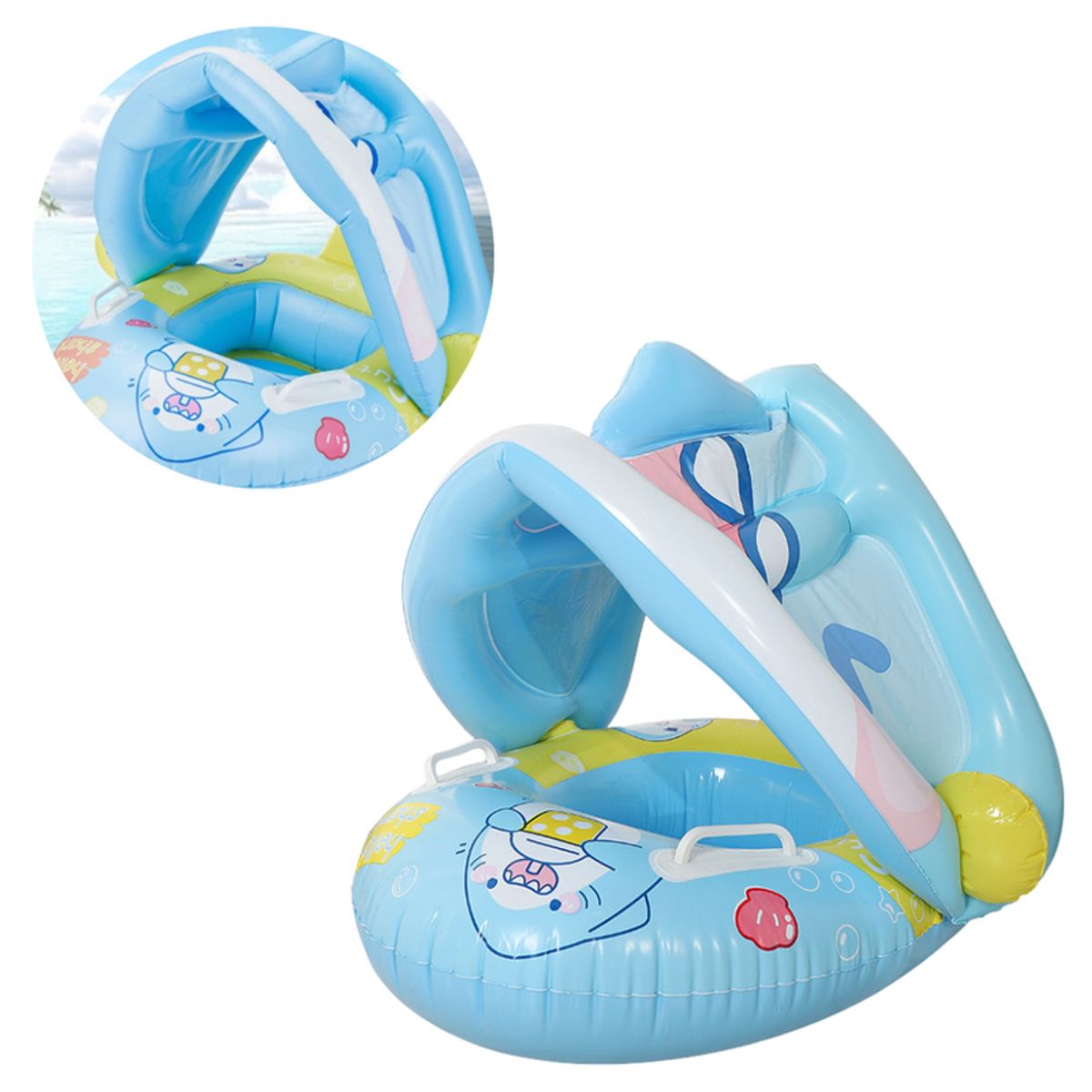 MULTIPLACE COLOMBIA - Flotador para bebe con Protección Solar importado