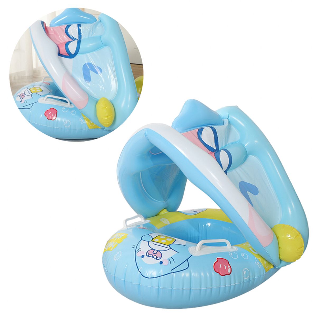 MULTIPLACE COLOMBIA - Flotador para bebe con Protección Solar importado