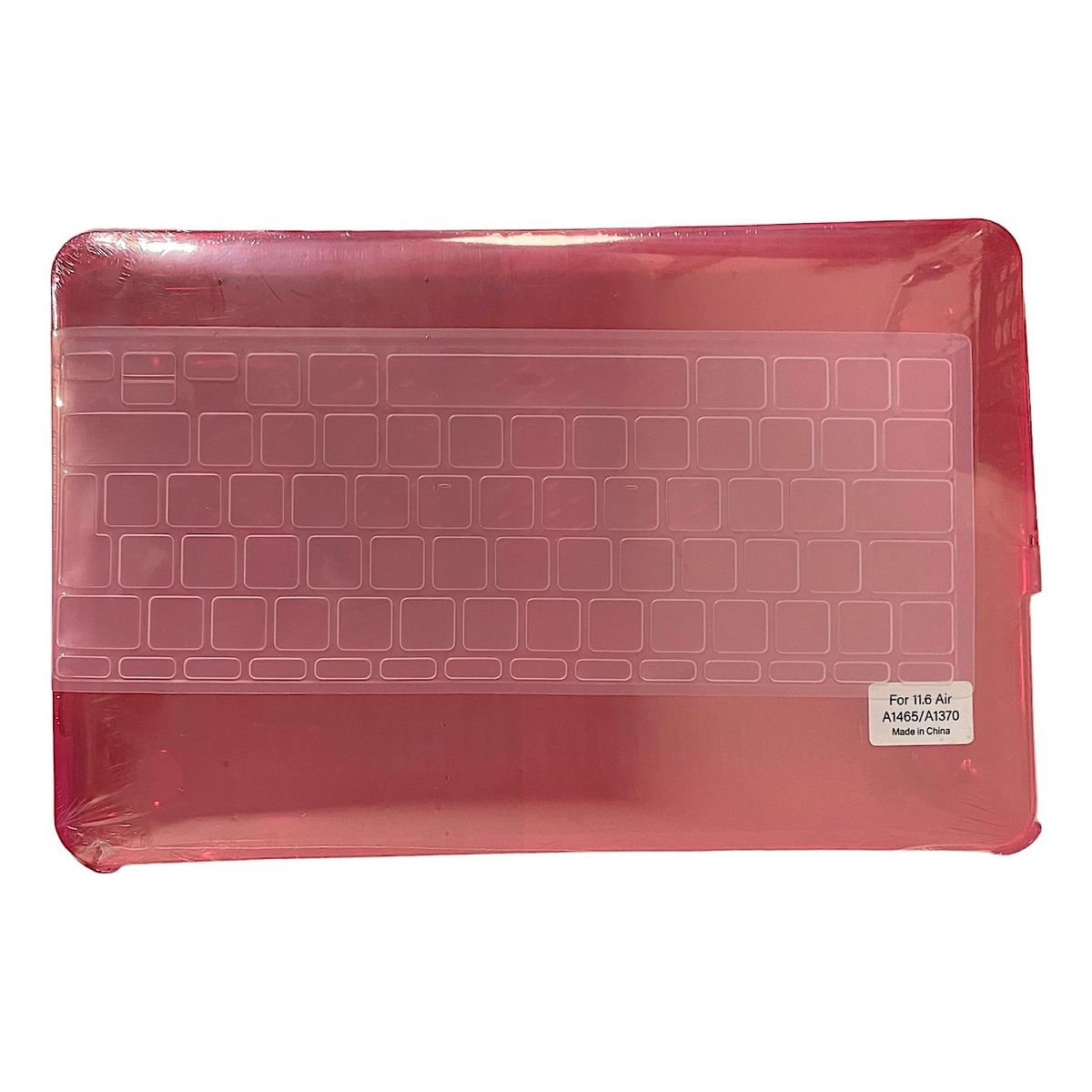 GENERICO - Carcasa Case Para Mac Air 11 A1465 Protector Teclado Español Rojo
