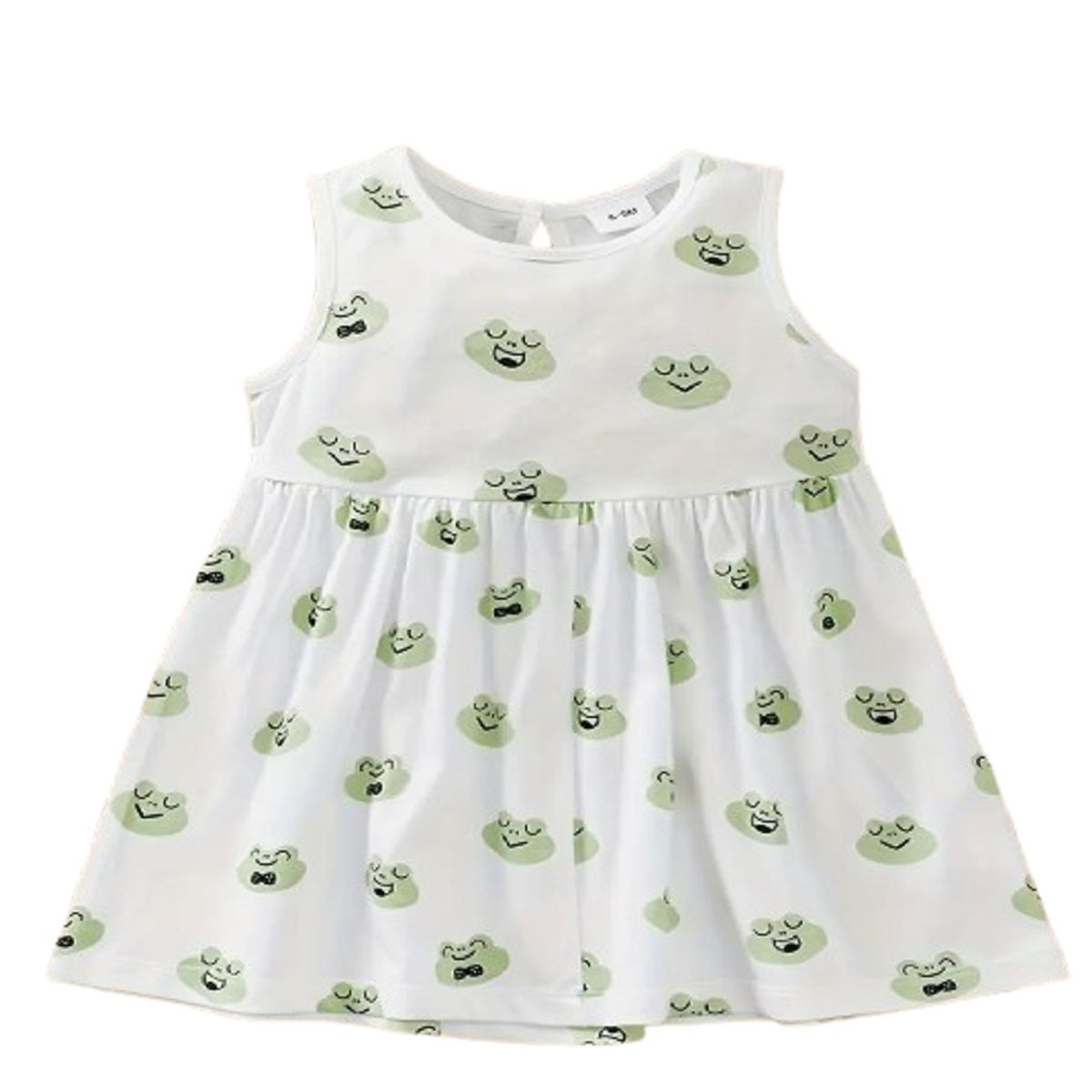 100 - Vestido De Ranitas Color Blanco