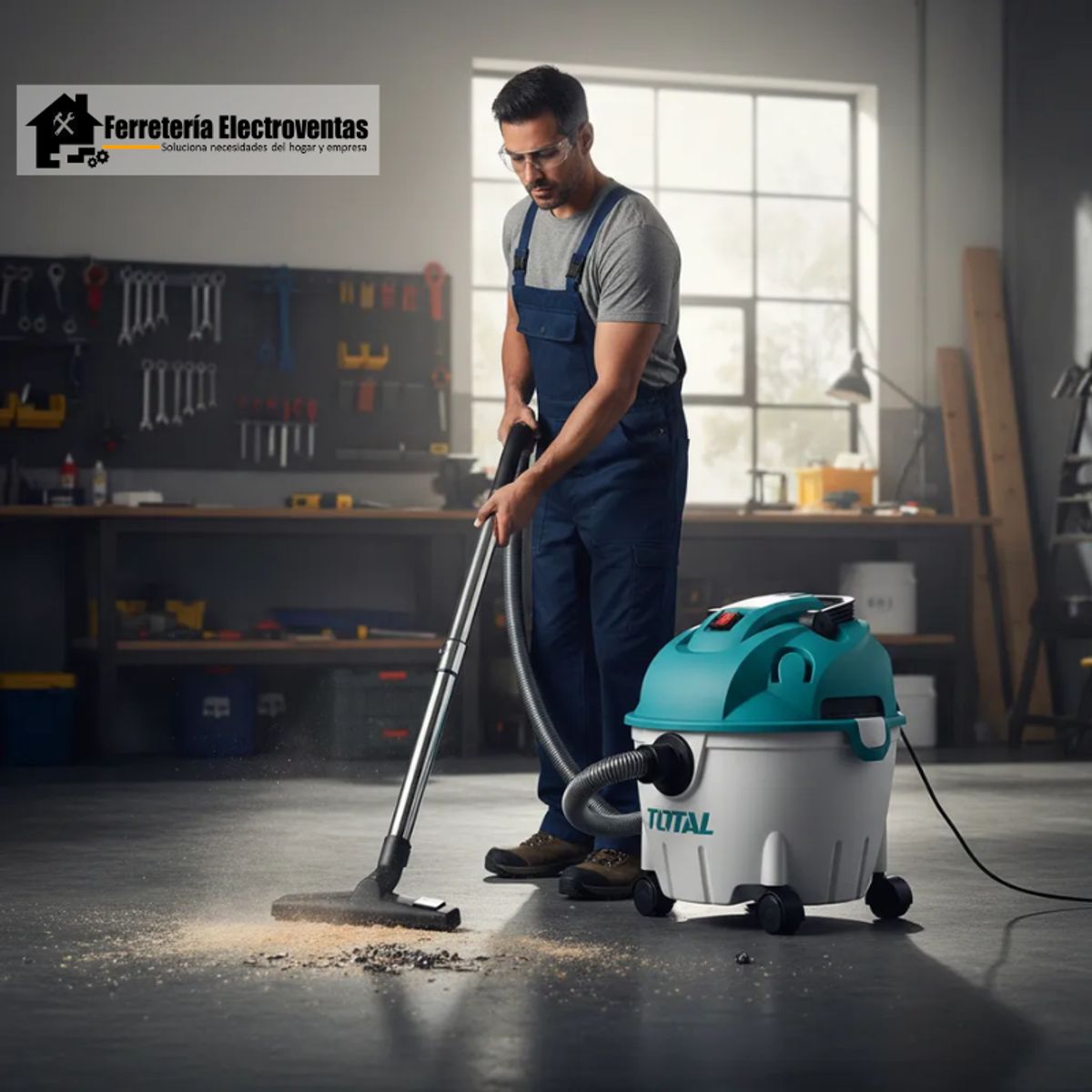 TOTAL - Aspiradora Y Sopladora Para Humedoseco 10l 1200w Total