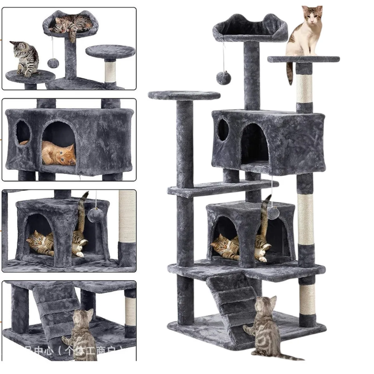 MULTIPLACE COLOMBIA - Gimnasio para Gatos Multifuncional de Lujo Descanso y Rascado