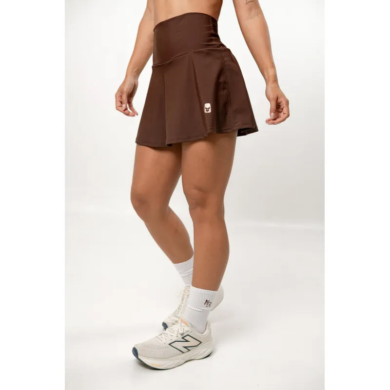 NO RULES - Falda deportiva Mujer Café