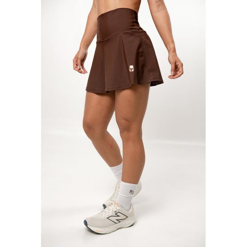 NO RULES - Falda deportiva Mujer Café