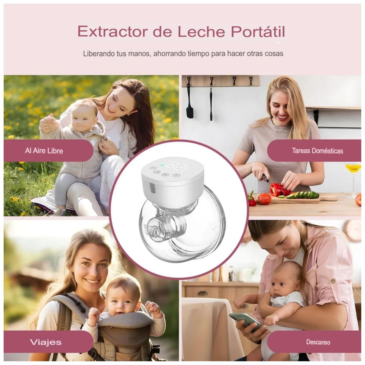 COLME TECHNOLOGY HOME - Extractor De Leche Materna Electrico Portable Manos Libres