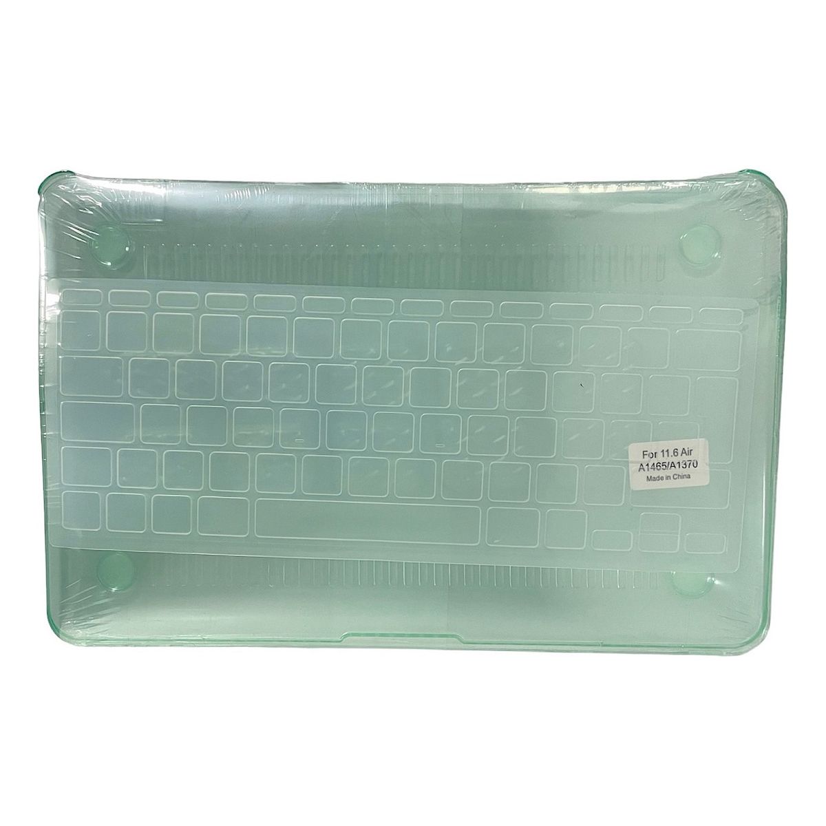 GENERICO - Carcasa Case Para Mac Air 11 A1465 Protector Teclado Español Verde