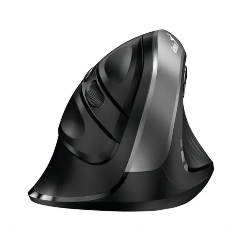 GENIUS - Mouse Vertical Genius Ergo 8250s Inalámbrico 6 Botones, Gray Color Silver