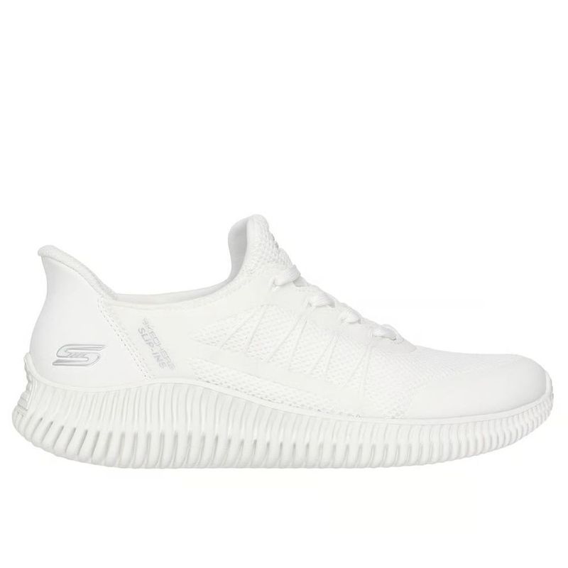 SKECHERS - Tenis Skechers Slip-Ins Hands Free GeoLite Divine Pace Mujer Blanco