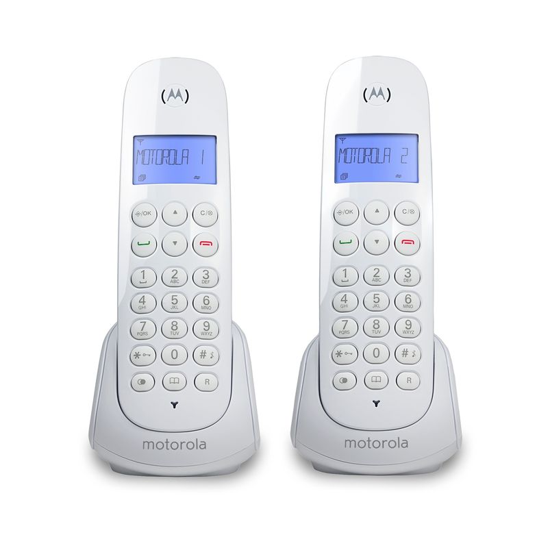 MOTOROLA - Teléfono Inalámbrico Motorola Doble con Identificador y Expandible