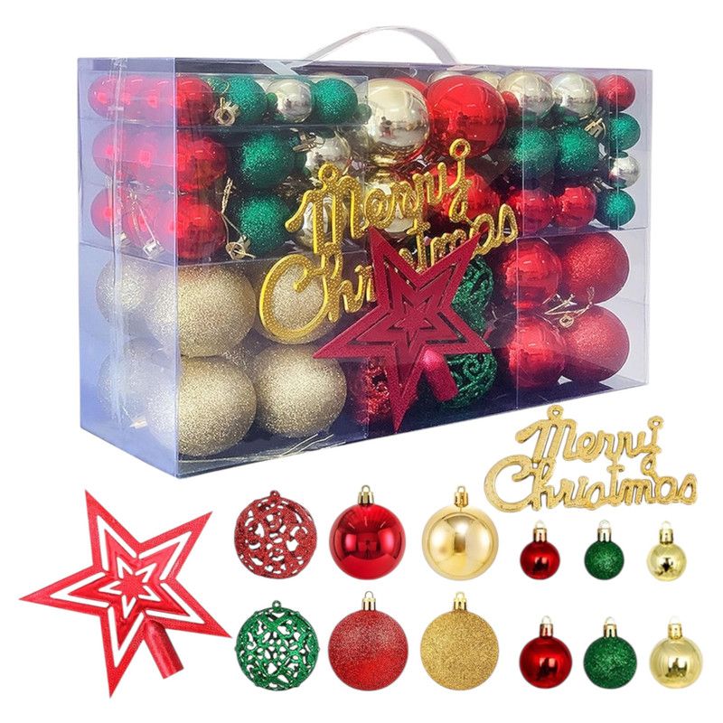 MULTIPLACE COLOMBIA - Bolas de navidad Set de 102 Adornos Navideños
