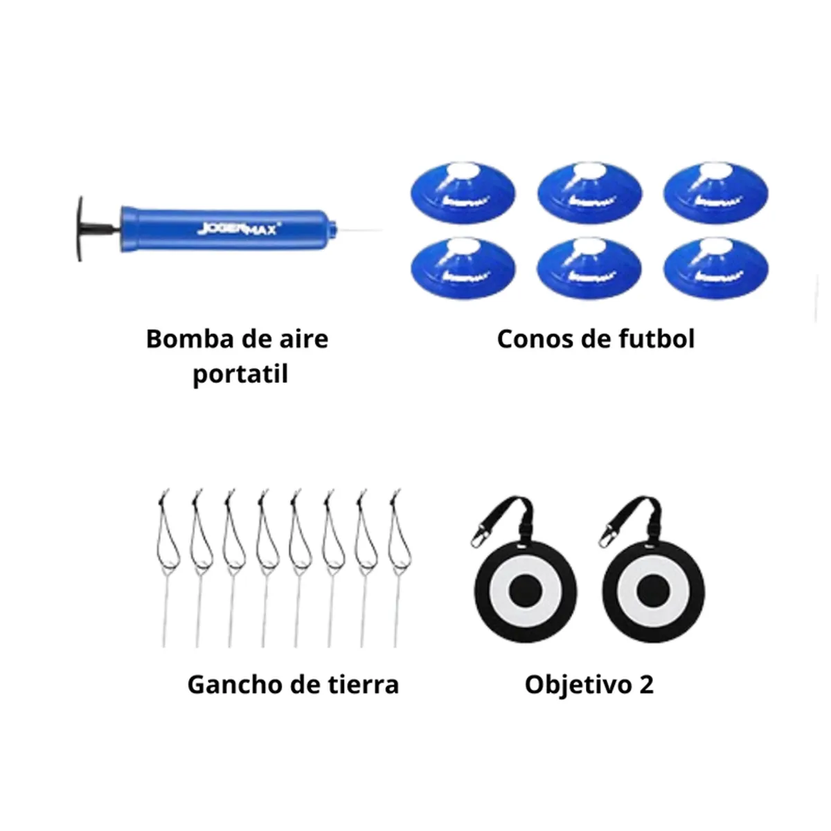 MULTIPLACE COLOMBIA - Cancha de Fútbol Infantil con Accesorios x2