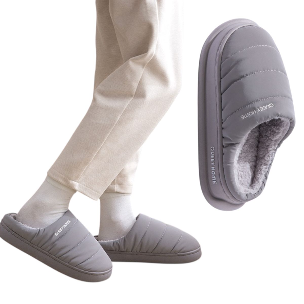 MULTIPLACE COLOMBIA - Pantuflas Hombre Acolchadas Antideslizantes Finas-