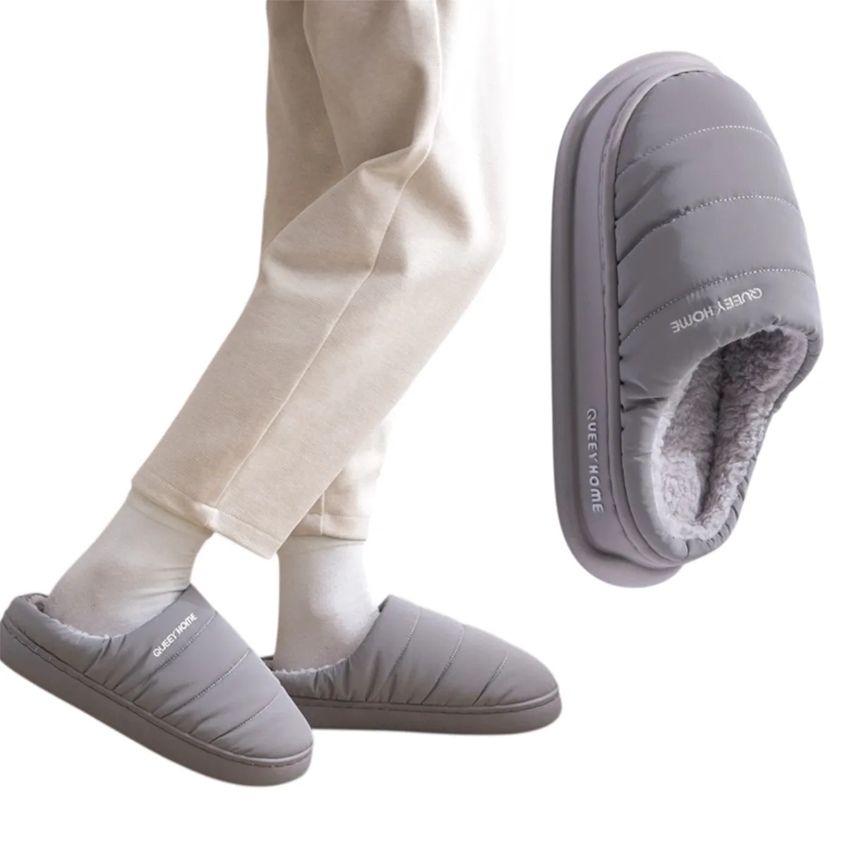 MULTIPLACE COLOMBIA - Pantuflas Hombre Acolchadas Antideslizantes Finas-