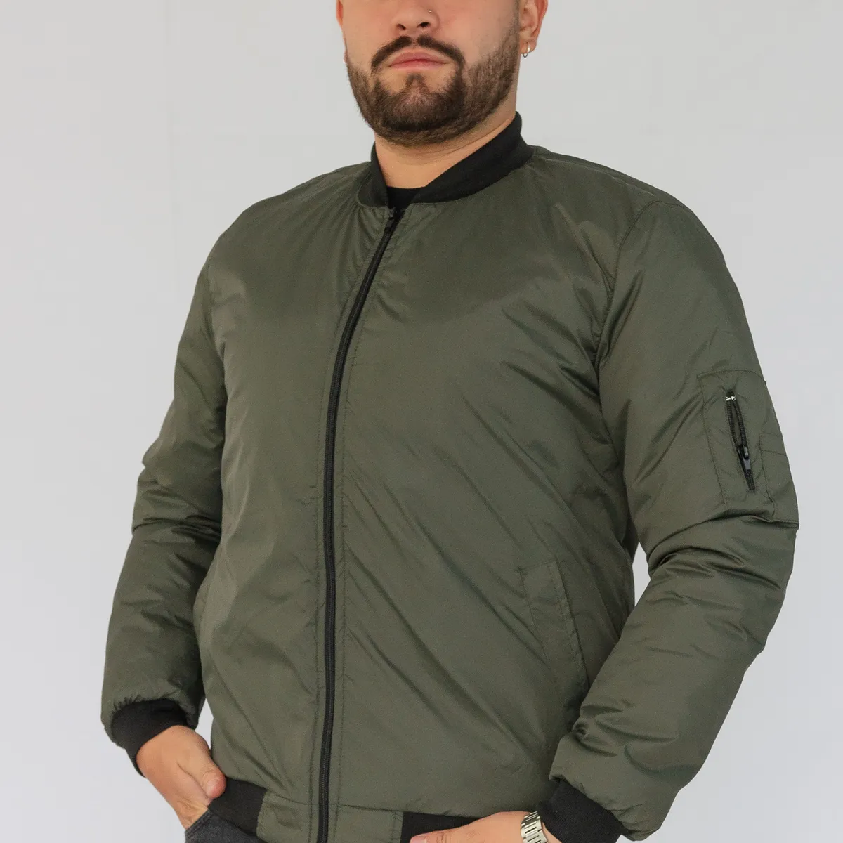ABC JACKETS - chaqueta hombre piloto impermeable y acolchada