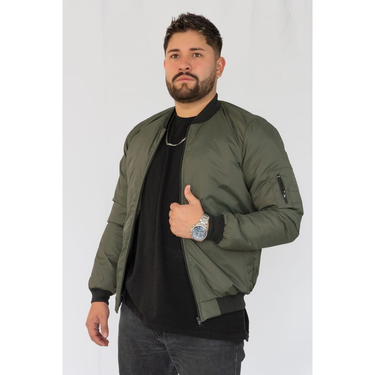 ABC JACKETS - chaqueta hombre piloto impermeable y acolchada