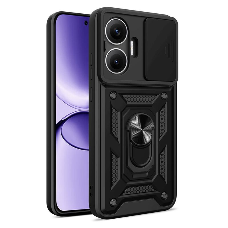 GENERICO - Funda Estuche Case Slider Compatible Con Xiaomi Poco F7 5G Negro