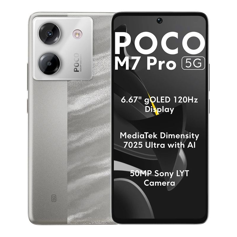 XIAOMI - Celular Xiaomi POCO M7 PRO 5G 256GB 12GB RAM Gris