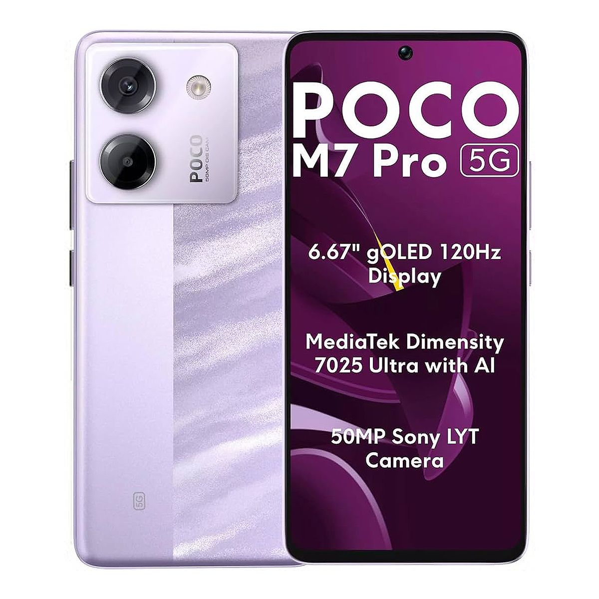 XIAOMI - Celular Xiaomi POCO M7 PRO 5G 256GB 12GB RAM Morado