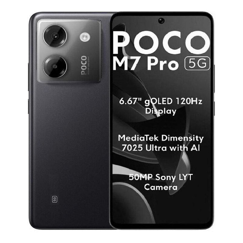 XIAOMI - Celular Xiaomi POCO M7 PRO 5G 256GB 12GB RAM Negro