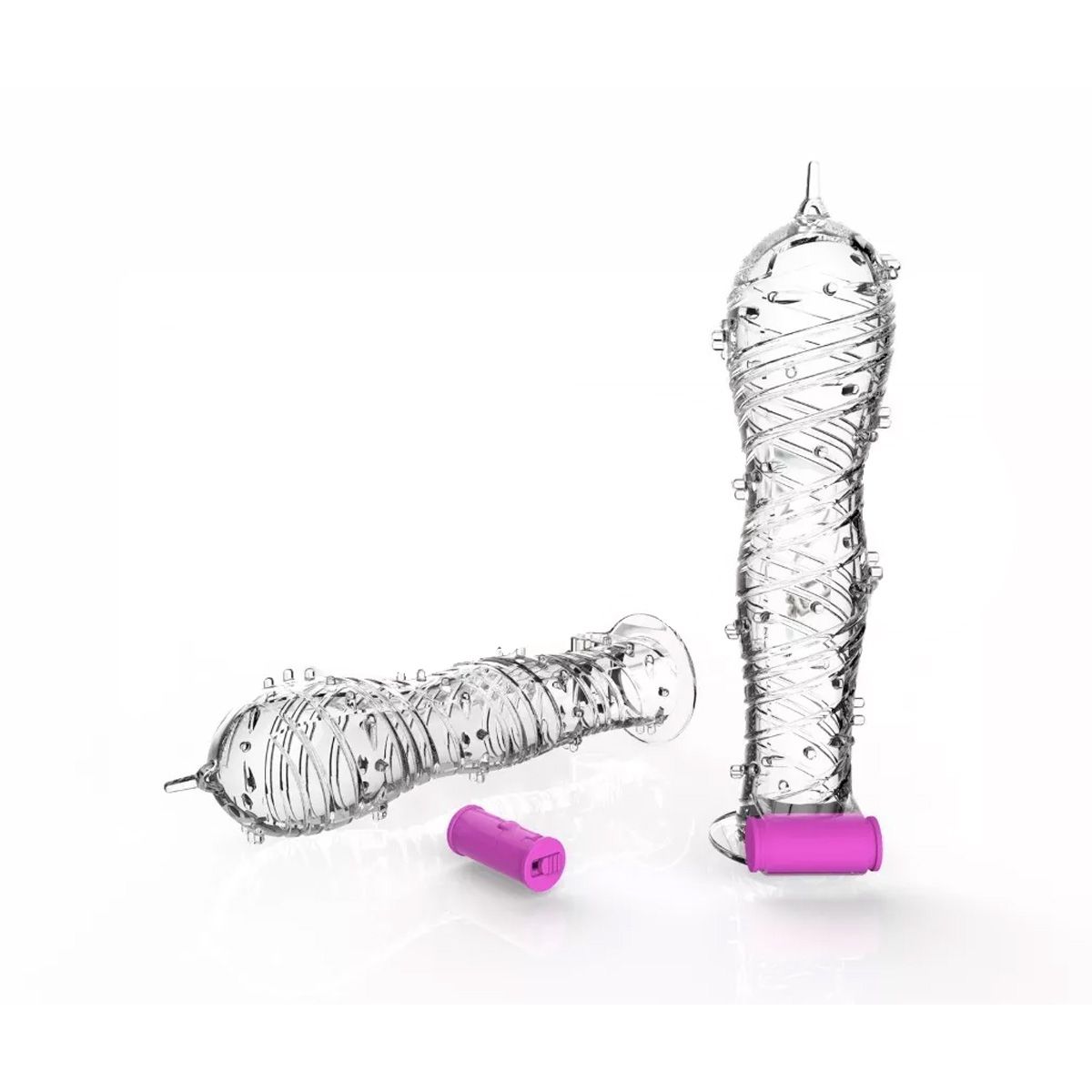 GENERICO - Funda Condón Tipo Preservativo Hombre Reutilizable con Vibración