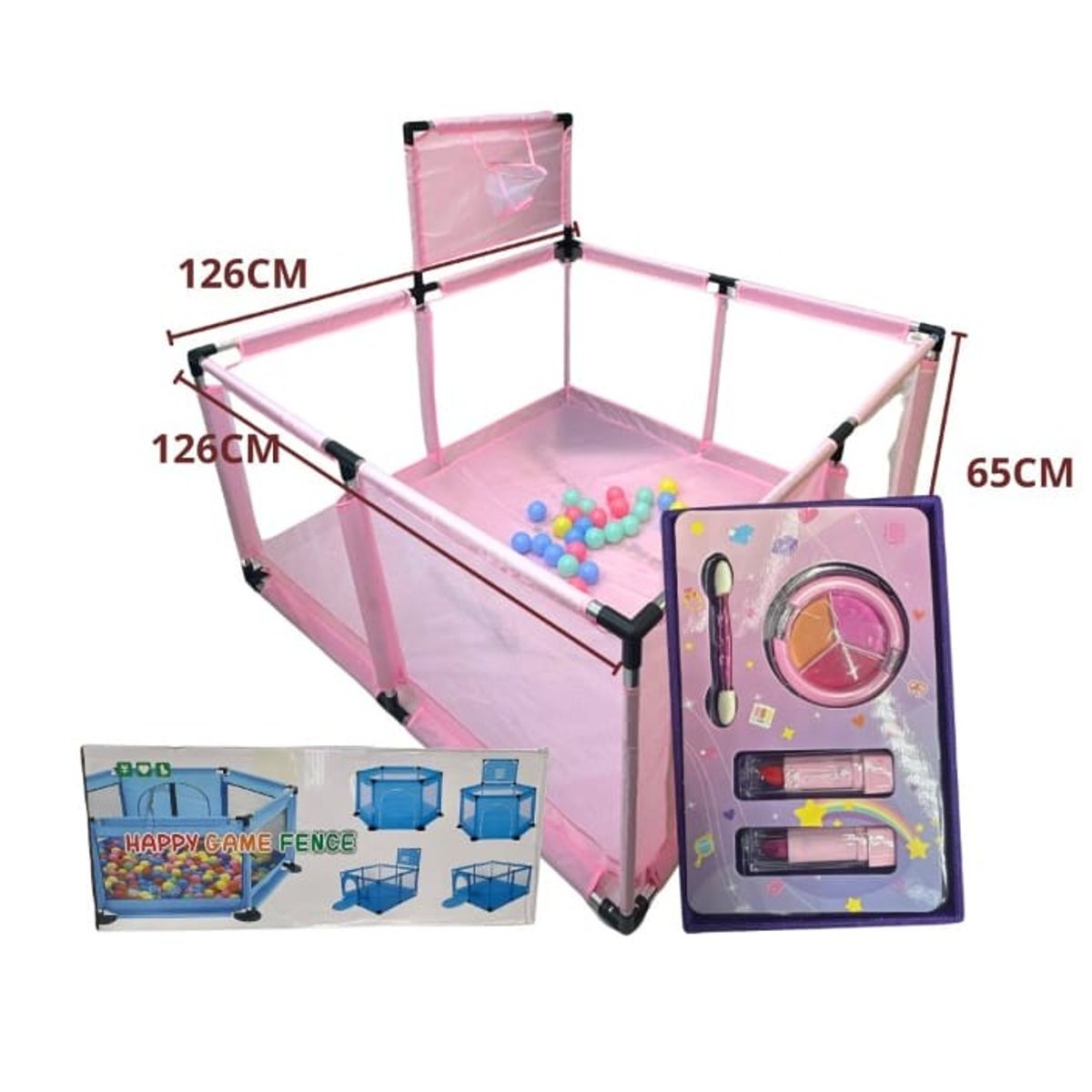 AMERICAN GENERICS - Corral de Juegos para Bebé 126 x 126 cm – Seguro y Resistente