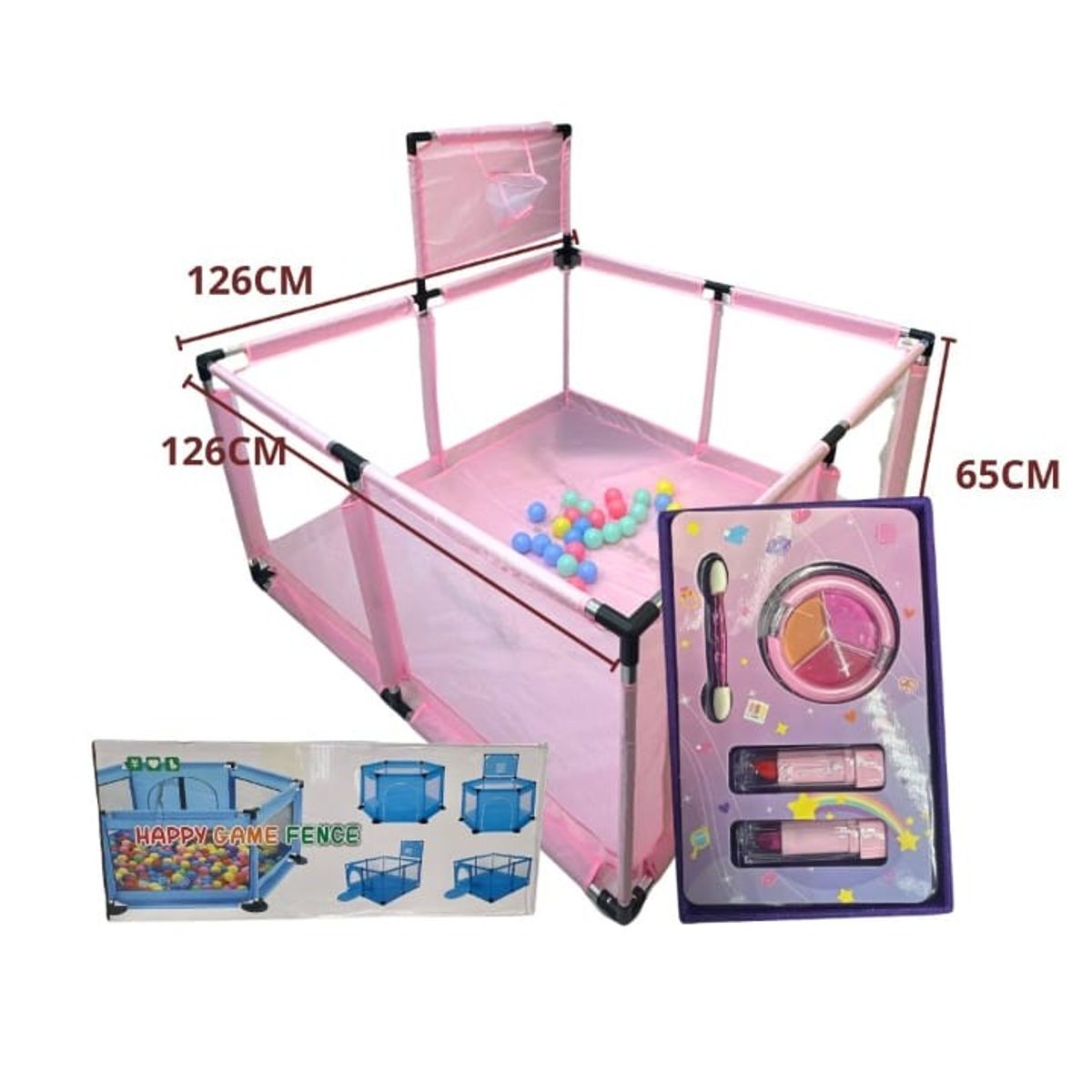 AMERICAN GENERICS - Corral de Juegos para Bebé 126 x 126 cm – Seguro y Resistente