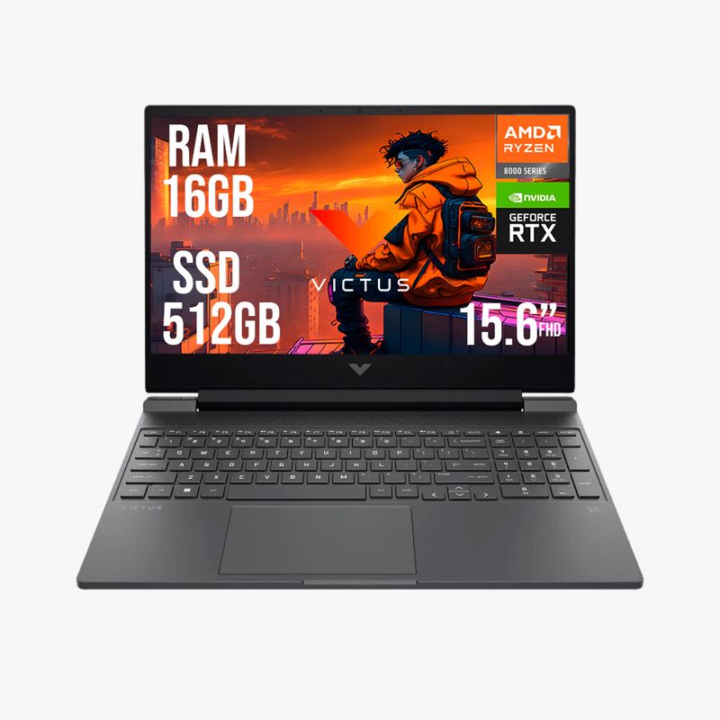 HP - HP VICTUS AMD RYZEN 5 8645HS RTX 2050 4GB SSD 512GB RAM 16GB 15.6 FHD 144Hz