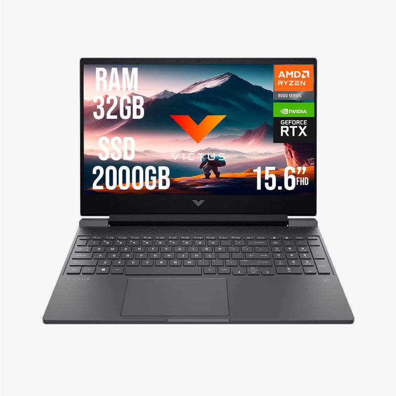 HP - HP VICTUS AMD RYZEN 5 8645HS RTX 2050 4GB SSD 2TB RAM 32GB 15.6 FHD 144Hz