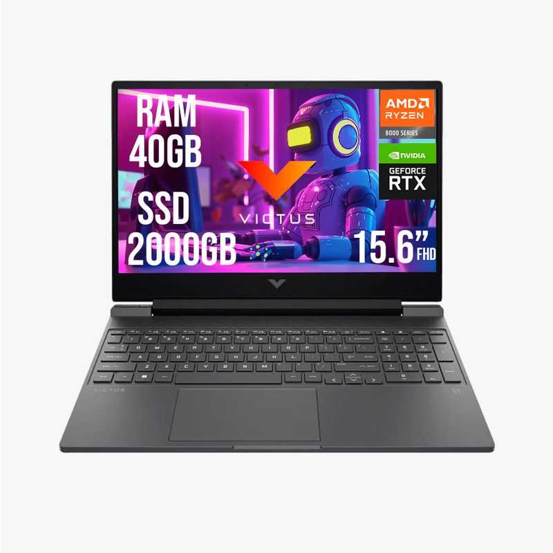HP - HP VICTUS AMD RYZEN 5 8645HS RTX 2050 4GB SSD 2TB RAM 40GB 15.6 FHD 144Hz