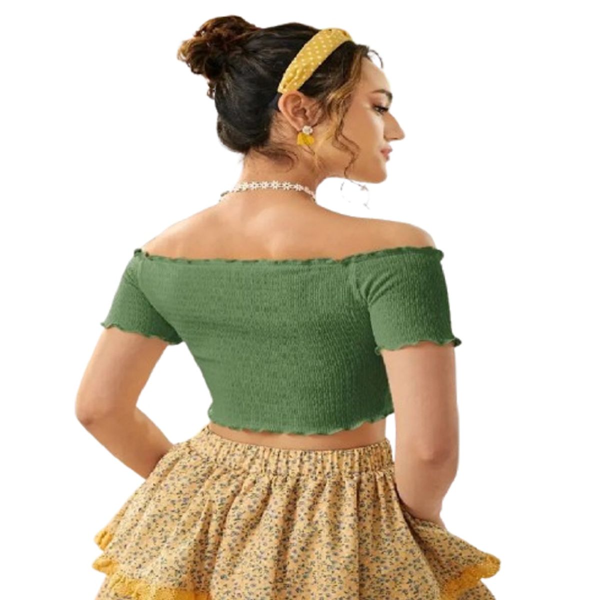 100 - Blusa Bandeja Color Verde