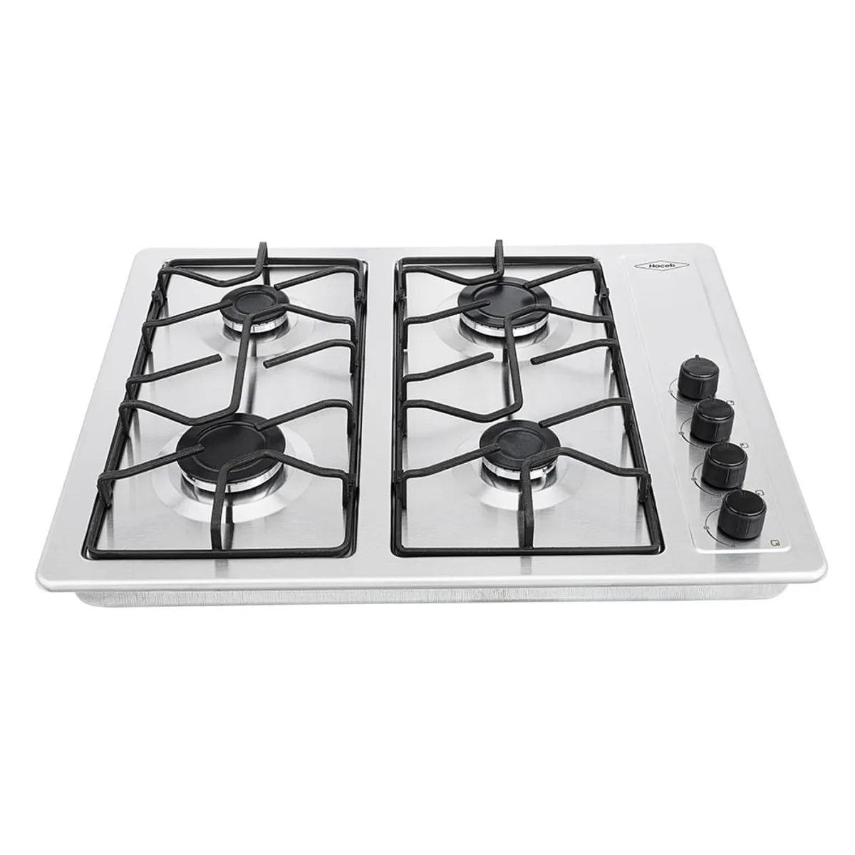 HACEB - Estufa de empotrar inox 66X54 cm platina a gas natural Haceb